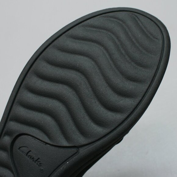 Clarks Ladies 9 Wide Breeze Sol Black Cloudsteppers Shoes Slip-on Loafers Flats - Picture 10 of 12